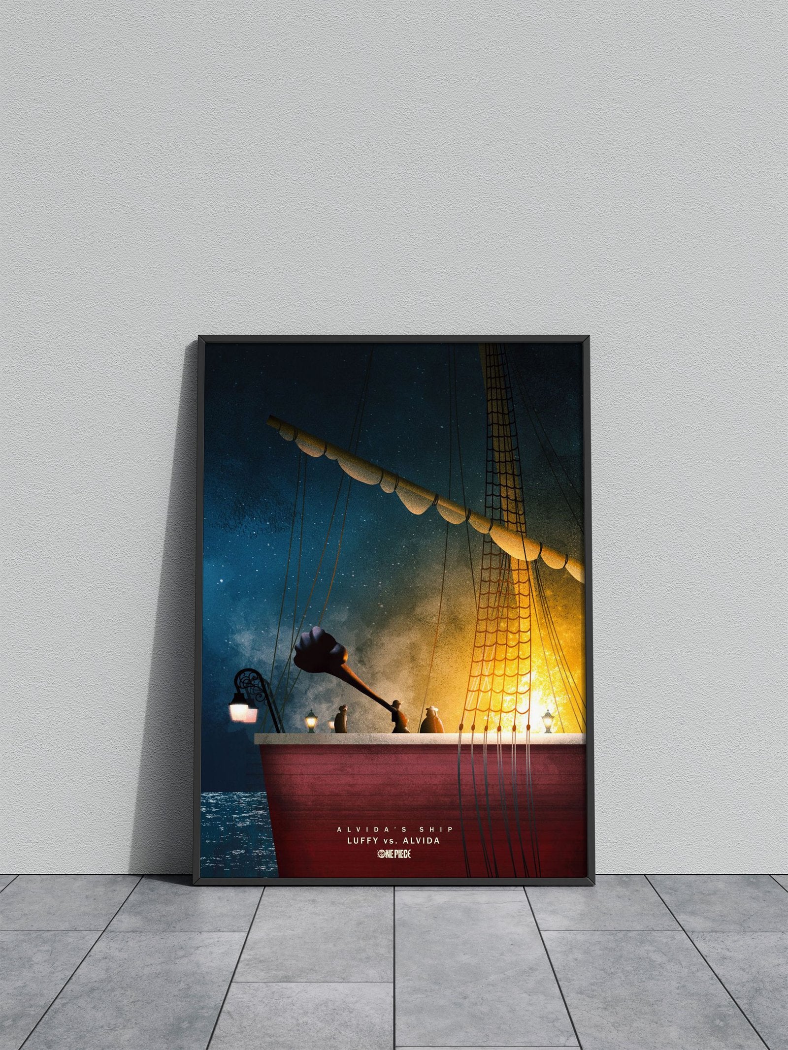 Luffy vs Alvida Asian Style Poster | Wall Art for Home & Office | High-Quality Print - High-Quality Visual Display