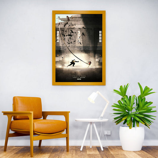 Luffy vs Arlong Asian Style Poster | Wall Art for Home & Office | High-Quality Print - High-Quality Visual Display