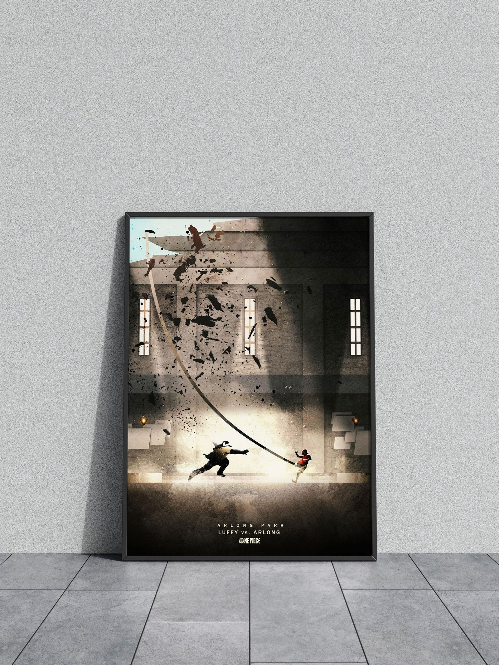 Luffy vs Arlong Asian Style Poster | Wall Art for Home & Office | High-Quality Print - High-Quality Visual Display