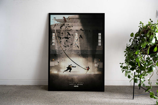 Luffy vs Arlong Asian Style Poster | Wall Art for Home & Office | High-Quality Print - High-Quality Visual Display