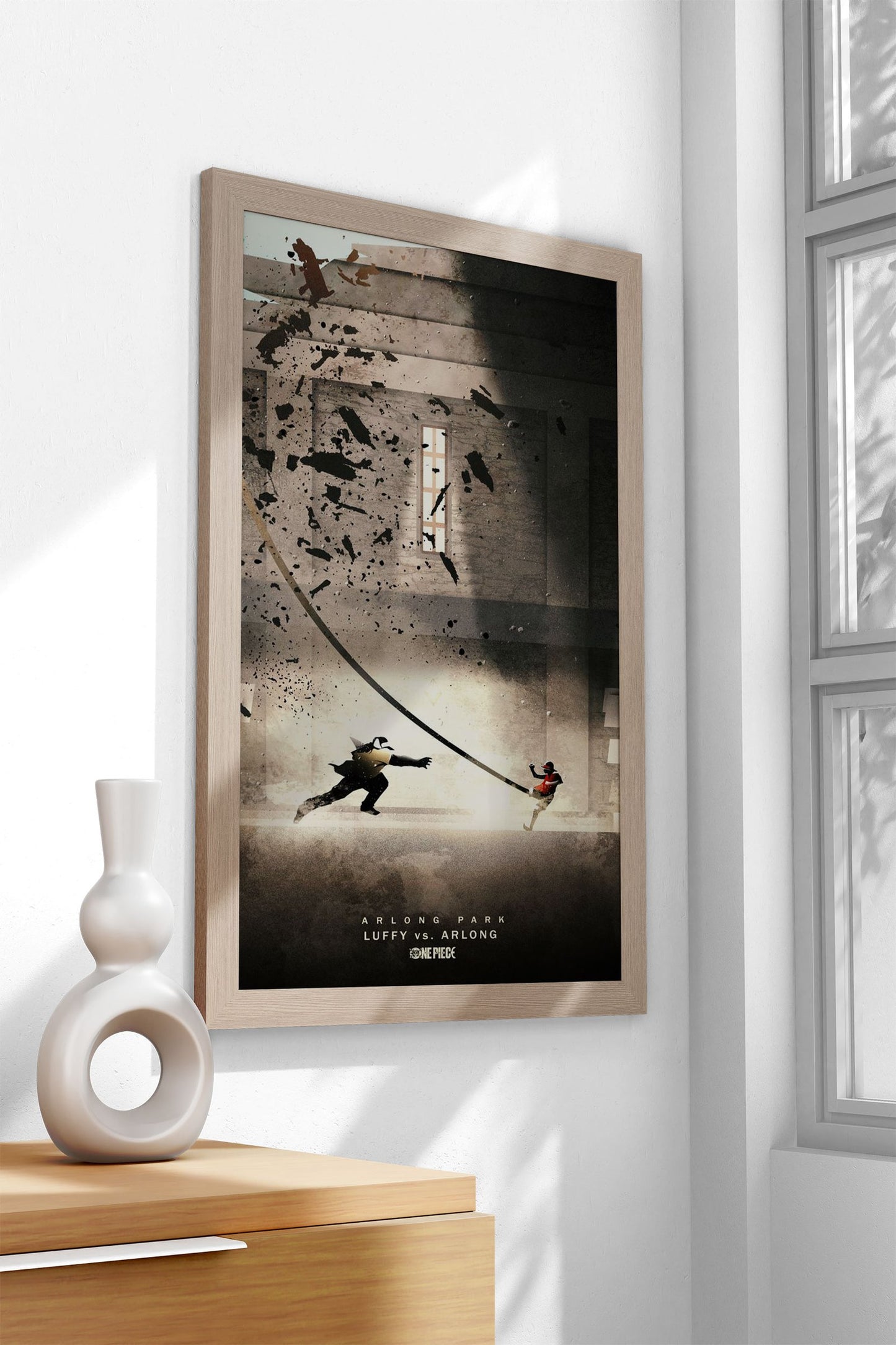 Luffy vs Arlong Asian Style Poster | Wall Art for Home & Office | High-Quality Print - High-Quality Visual Display