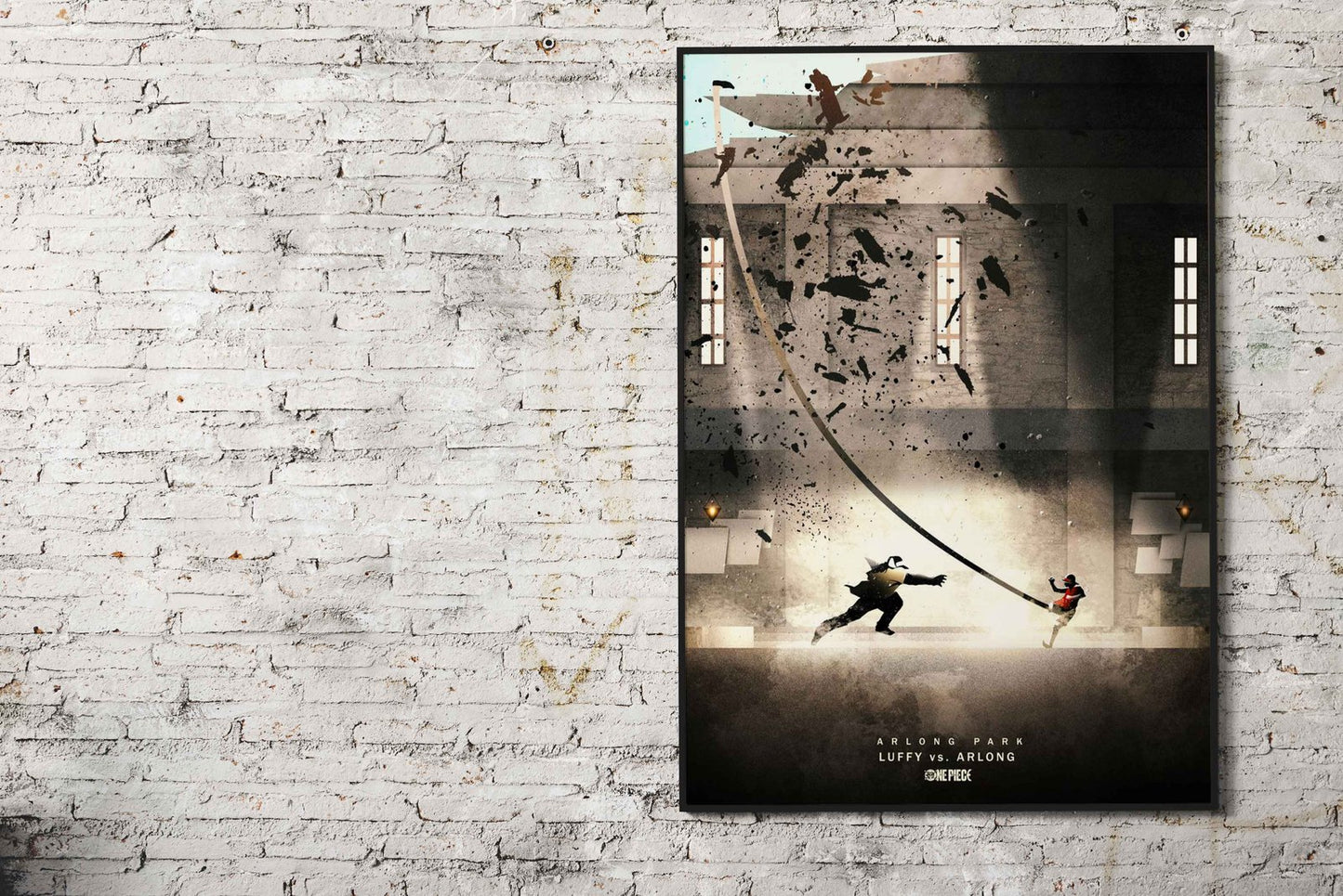 Luffy vs Arlong Asian Style Poster | Wall Art for Home & Office | High-Quality Print - High-Quality Visual Display