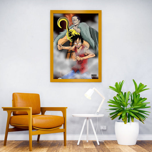 Luffy vs Crocodile Asian Style Poster | Wall Art for Home & Office | High-Quality Print - High-Quality Visual Display
