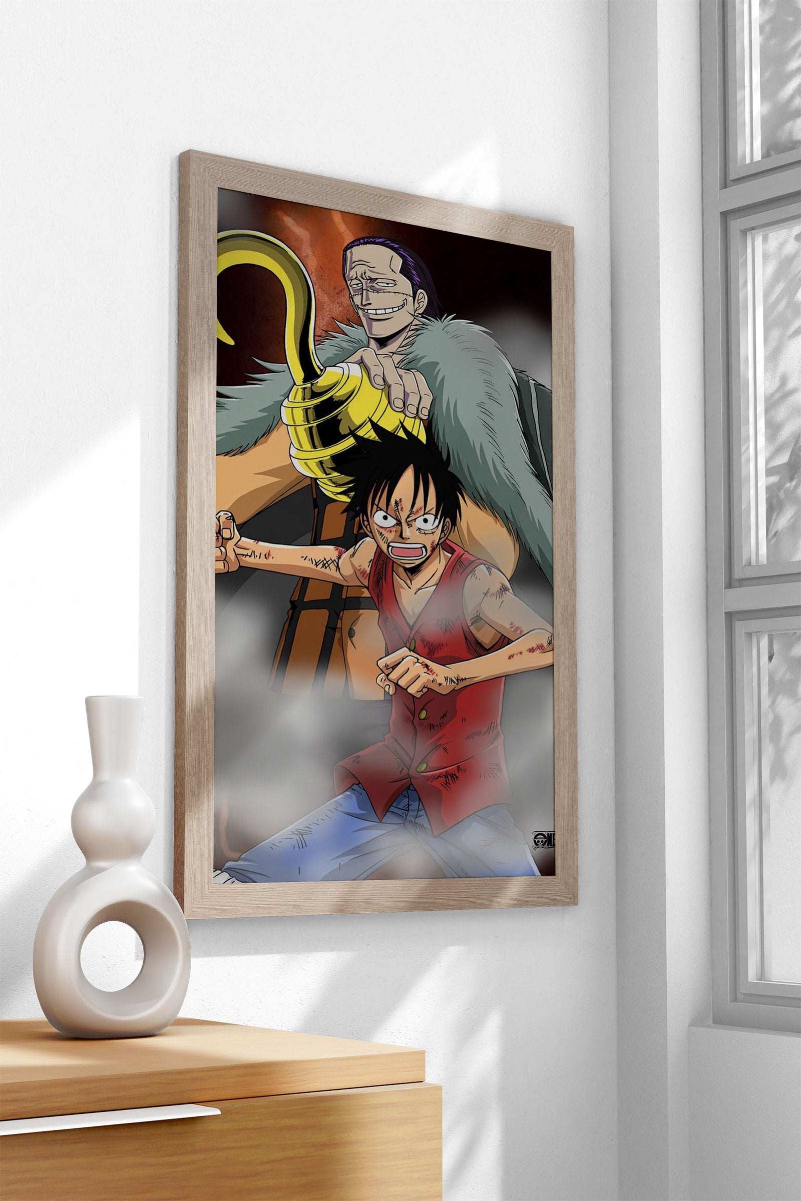 Luffy vs Crocodile Asian Style Poster | Wall Art for Home & Office | High-Quality Print - High-Quality Visual Display