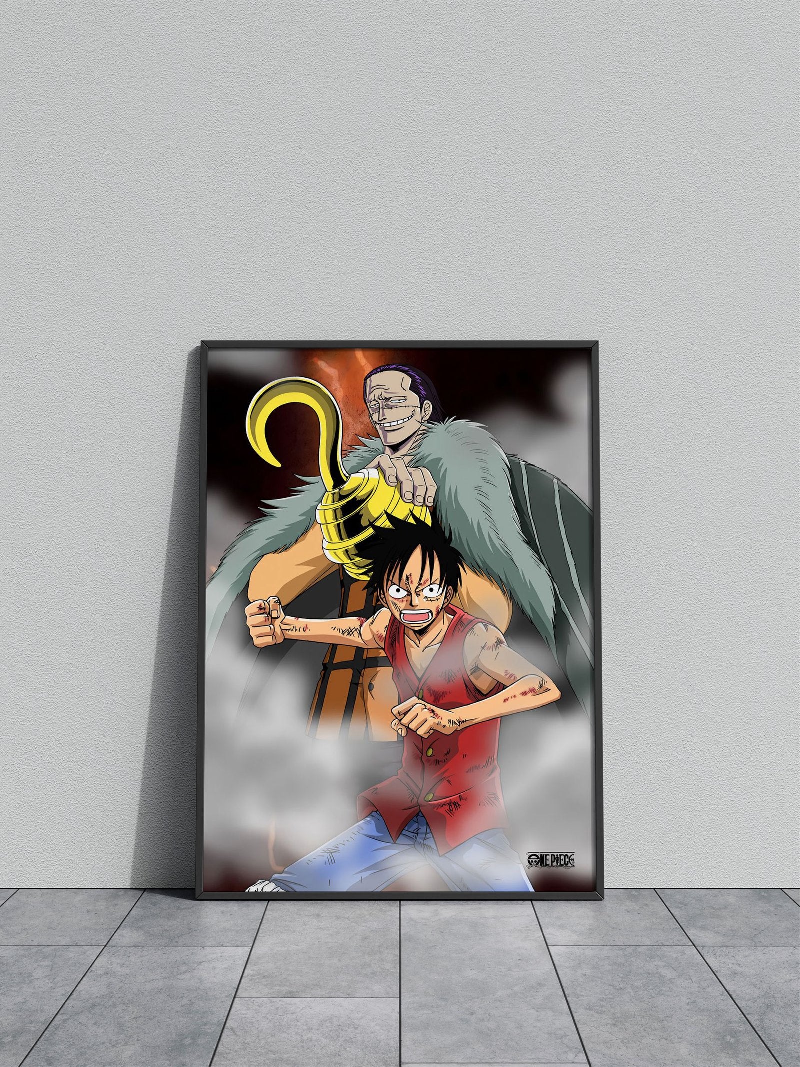 Luffy vs Crocodile Asian Style Poster | Wall Art for Home & Office | High-Quality Print - High-Quality Visual Display