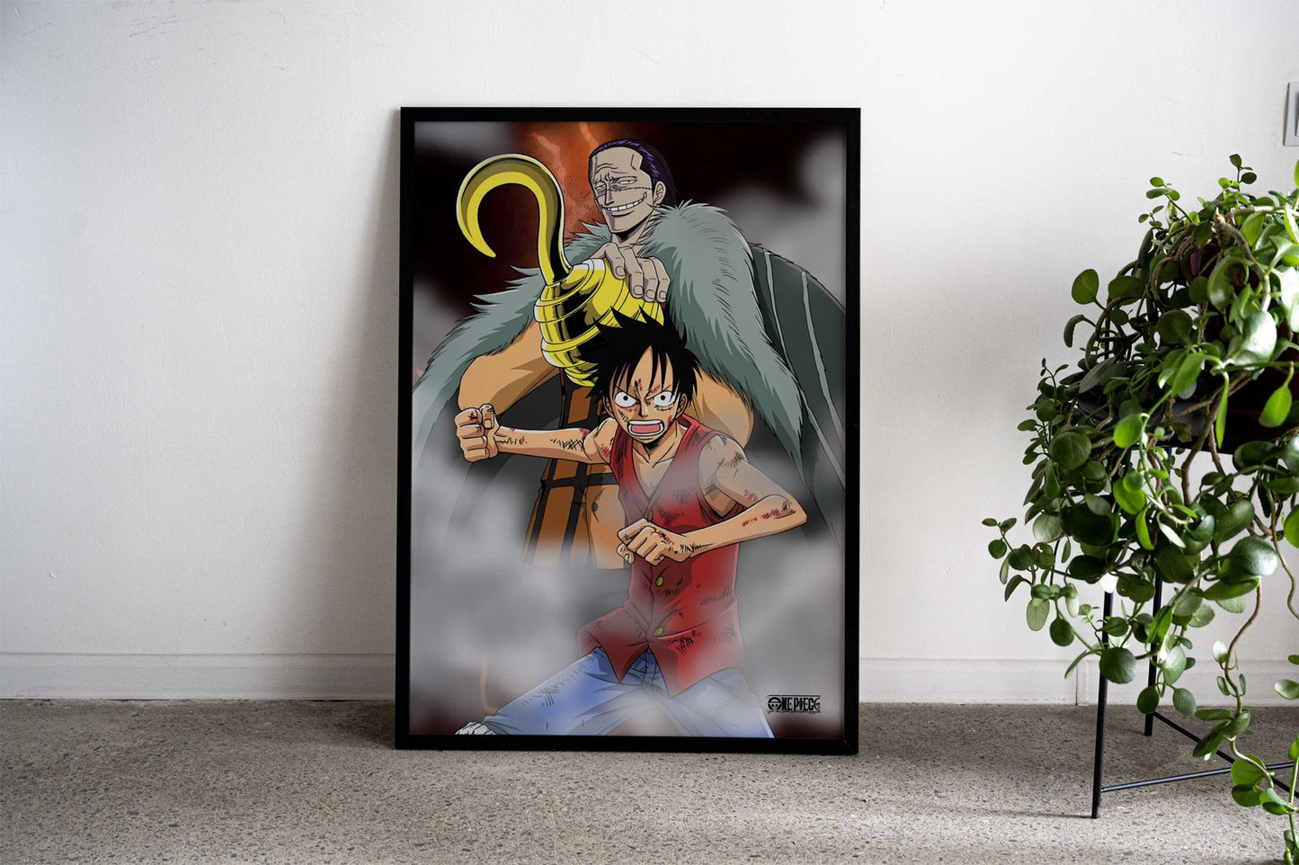 Luffy vs Crocodile Asian Style Poster | Wall Art for Home & Office | High-Quality Print - High-Quality Visual Display
