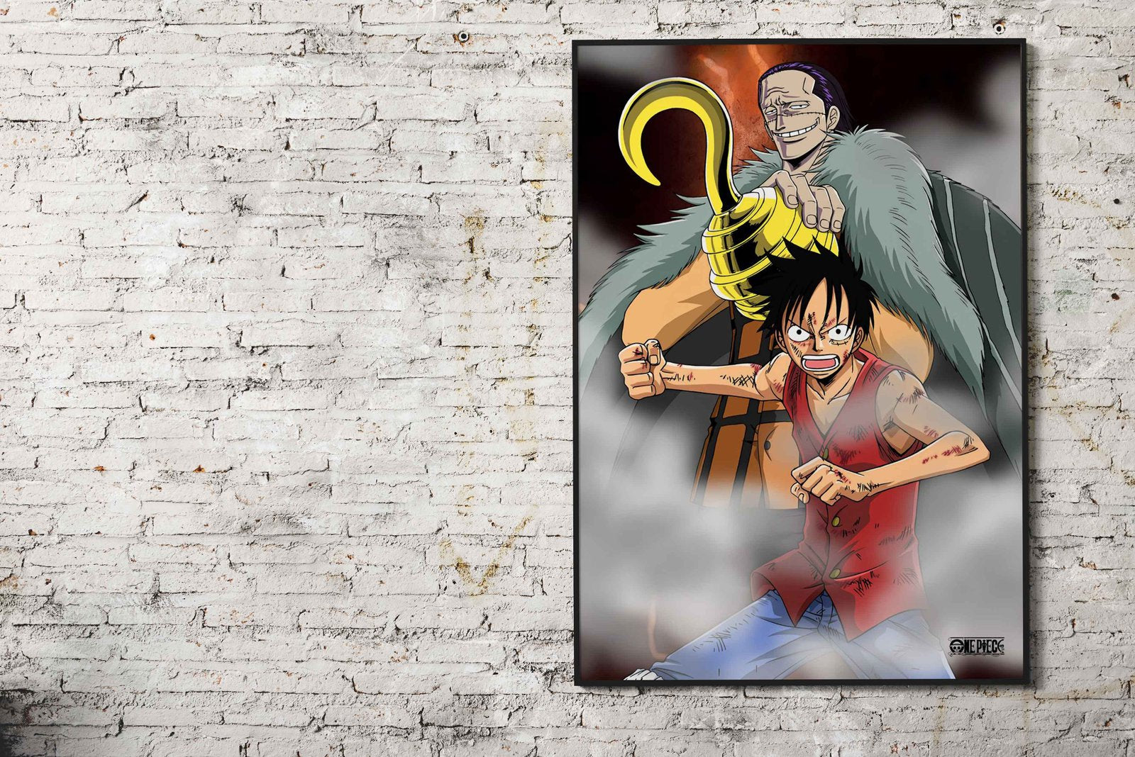 Luffy vs Crocodile Asian Style Poster | Wall Art for Home & Office | High-Quality Print - High-Quality Visual Display