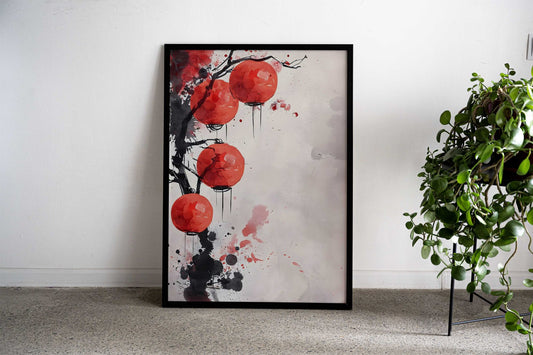 Luminous Tranquility Asian Style Poster | Wall Art for Home & Office | High-Quality Print - High-Quality Visual Display