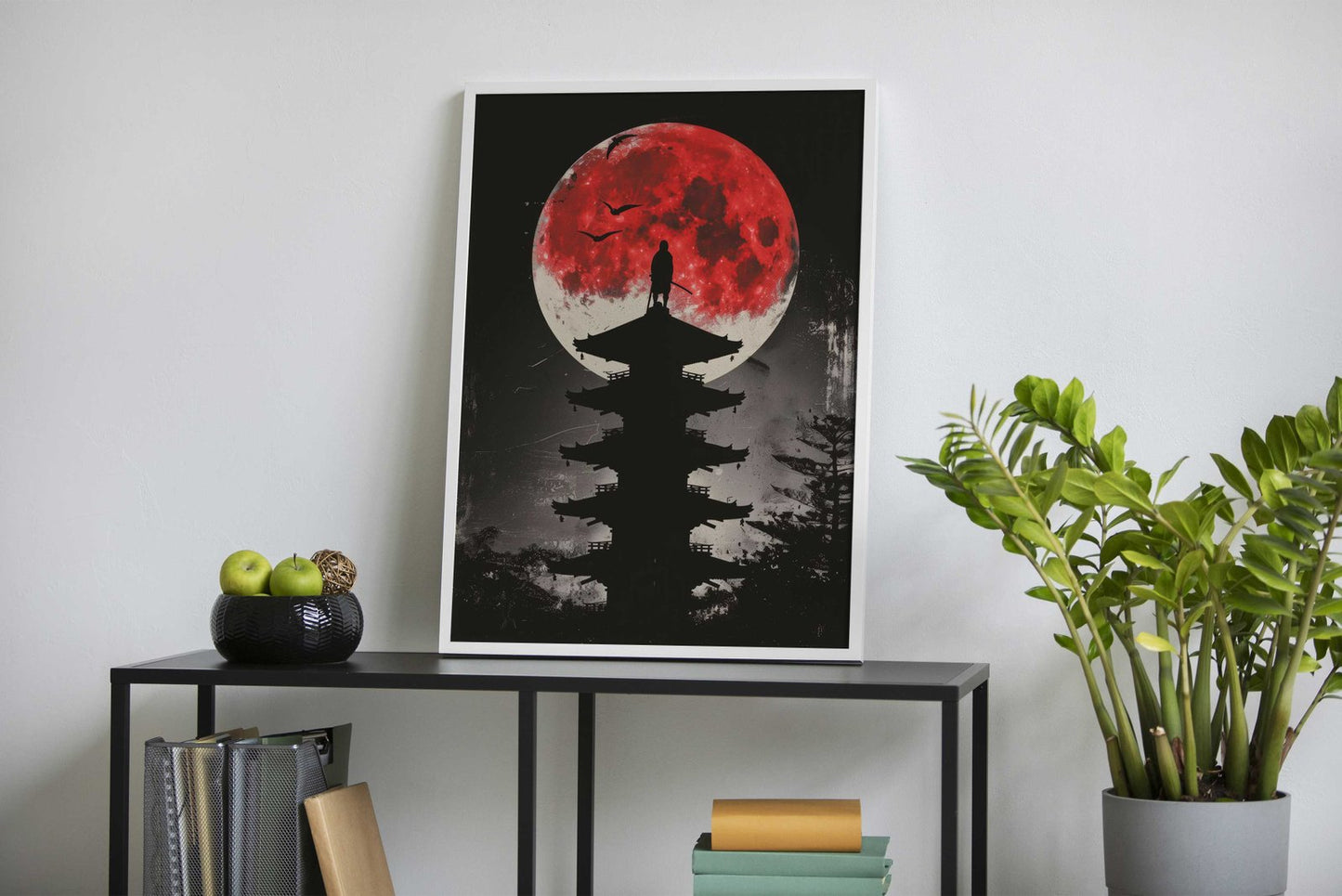 Lunar Sentinel Asian Style Poster | Wall Art for Home & Office | High-Quality Print - High-Quality Visual Display