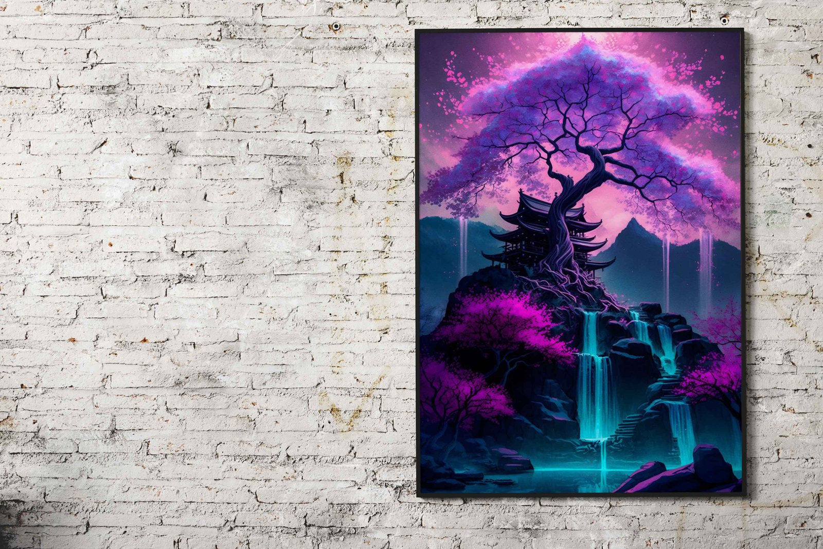 Magical Cherry Blossom Asian Style Poster | Wall Art for Home & Office | High-Quality Print - High-Quality Visual Display