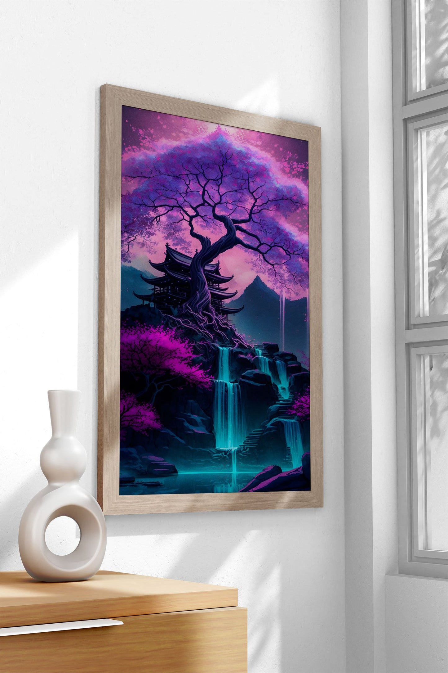 Magical Cherry Blossom Asian Style Poster | Wall Art for Home & Office | High-Quality Print - High-Quality Visual Display