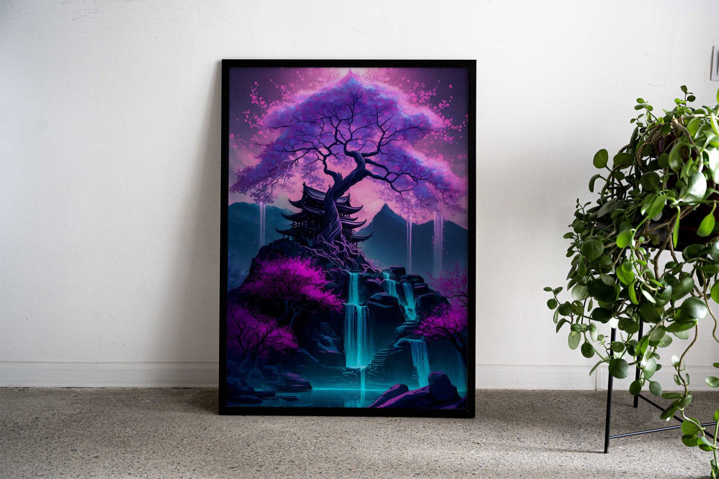 Magical Cherry Blossom Asian Style Poster | Wall Art for Home & Office | High-Quality Print - High-Quality Visual Display