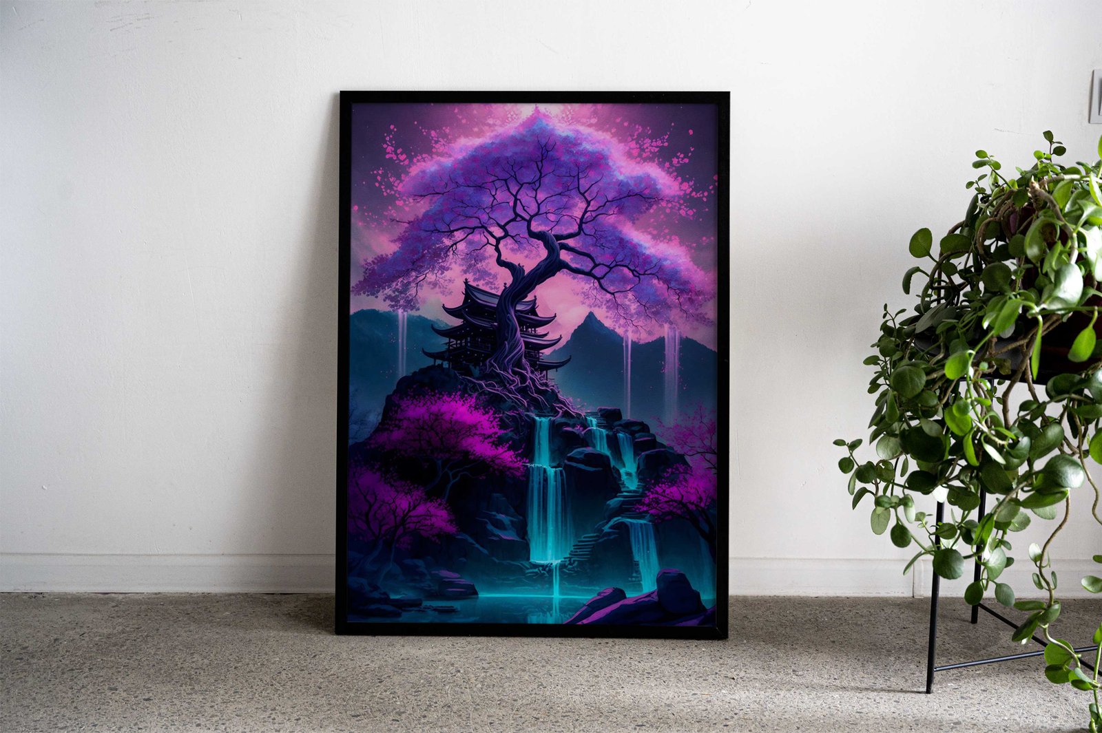 Magical Cherry Blossom Asian Style Poster | Wall Art for Home & Office | High-Quality Print - High-Quality Visual Display