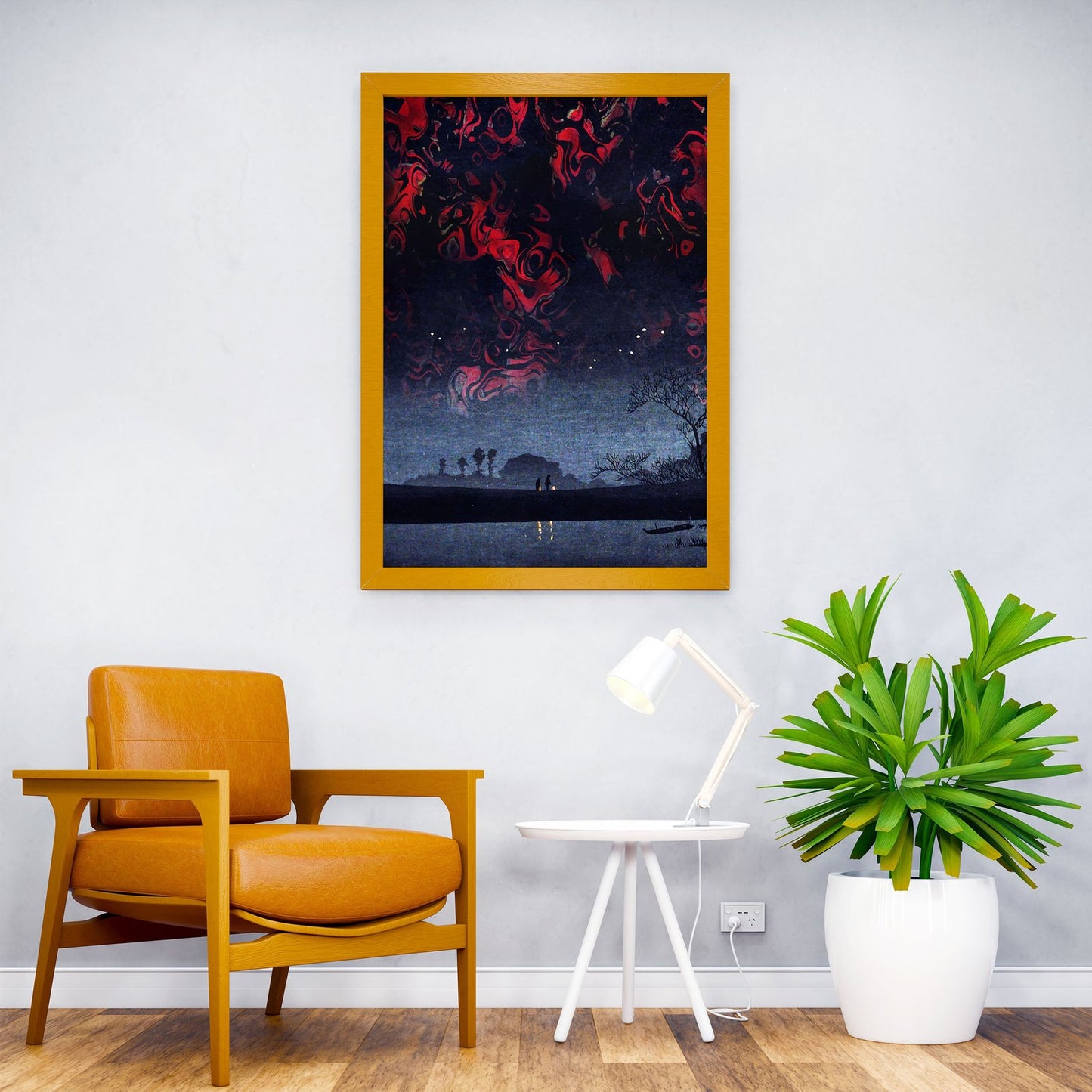 Magical Japanese night sky Asian Style Poster | Wall Art for Home & Office | High-Quality Print - High-Quality Visual Display