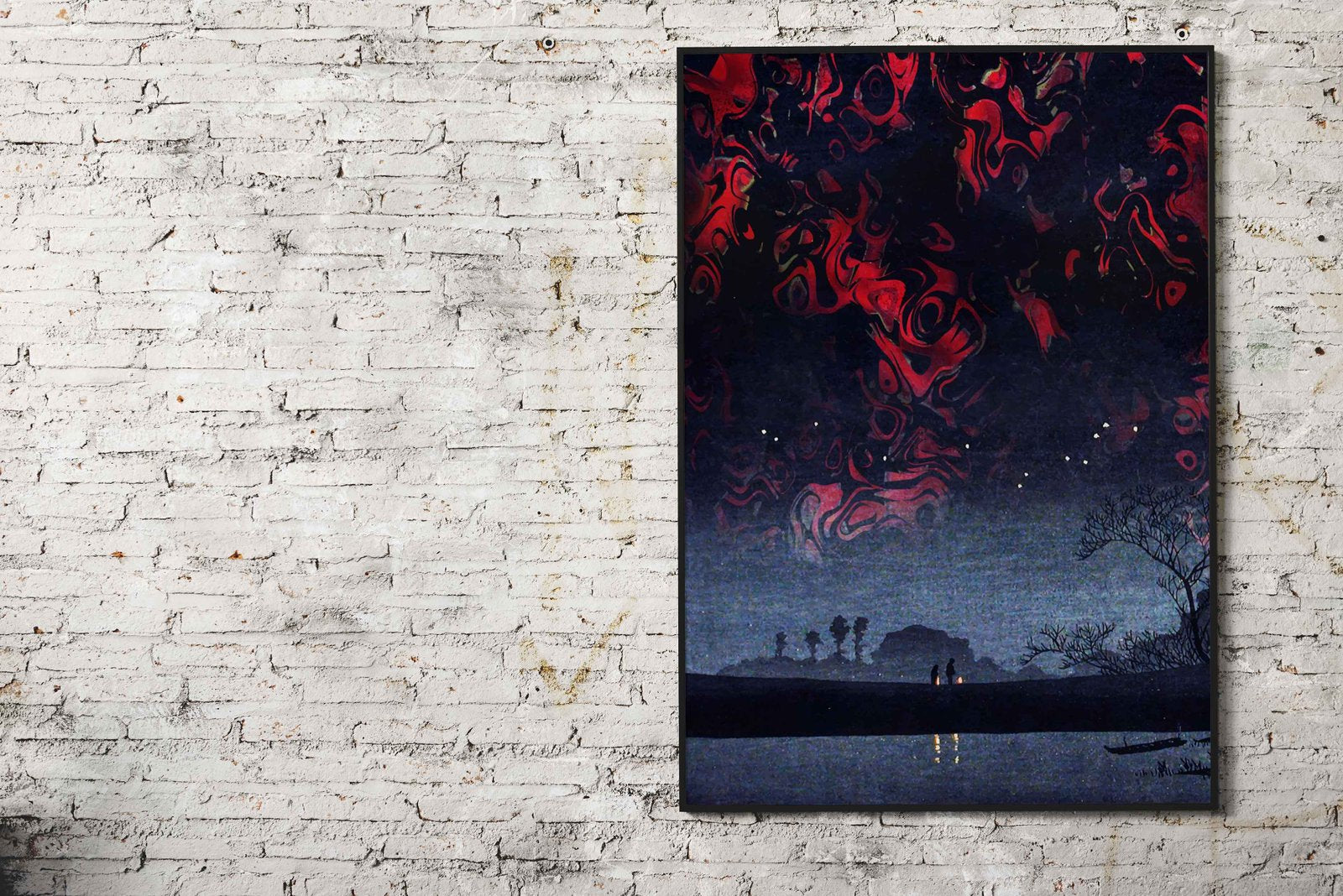 Magical Japanese night sky Asian Style Poster | Wall Art for Home & Office | High-Quality Print - High-Quality Visual Display