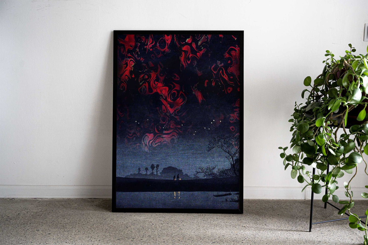 Magical Japanese night sky Asian Style Poster | Wall Art for Home & Office | High-Quality Print - High-Quality Visual Display