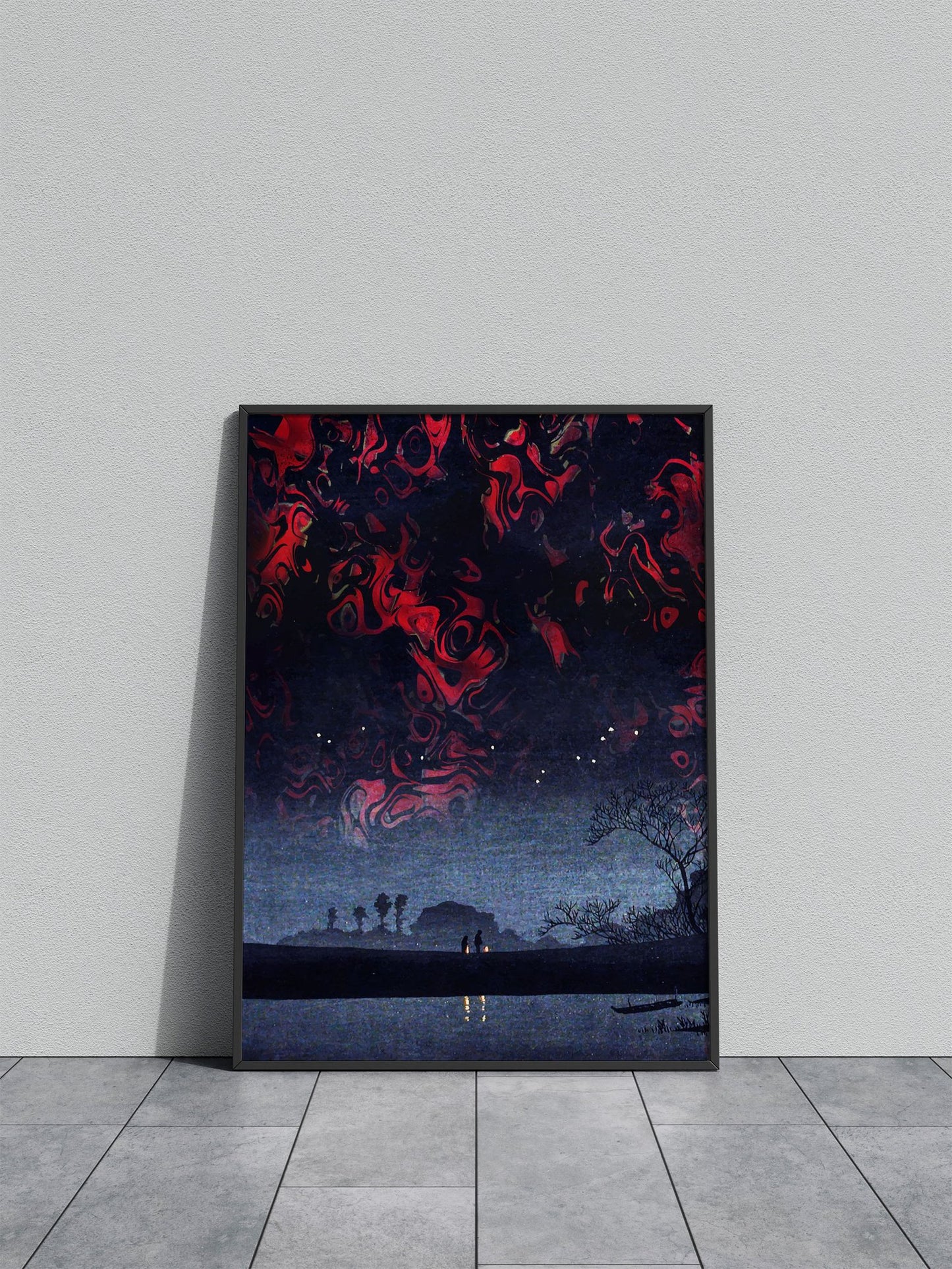 Magical Japanese night sky Asian Style Poster | Wall Art for Home & Office | High-Quality Print - High-Quality Visual Display
