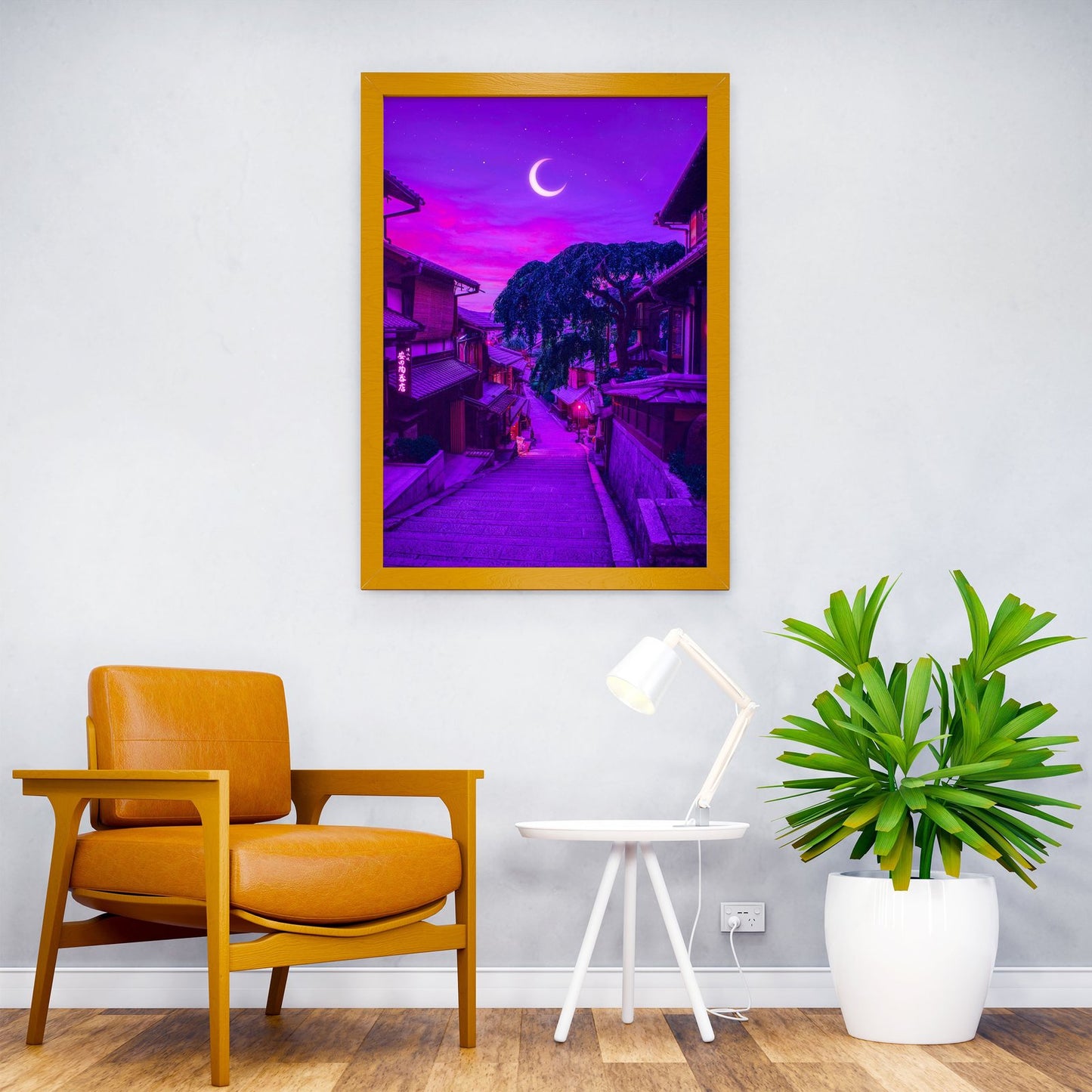 Magical Kyoto Night Asian Style Poster | Wall Art for Home & Office | High-Quality Print - High-Quality Visual Display