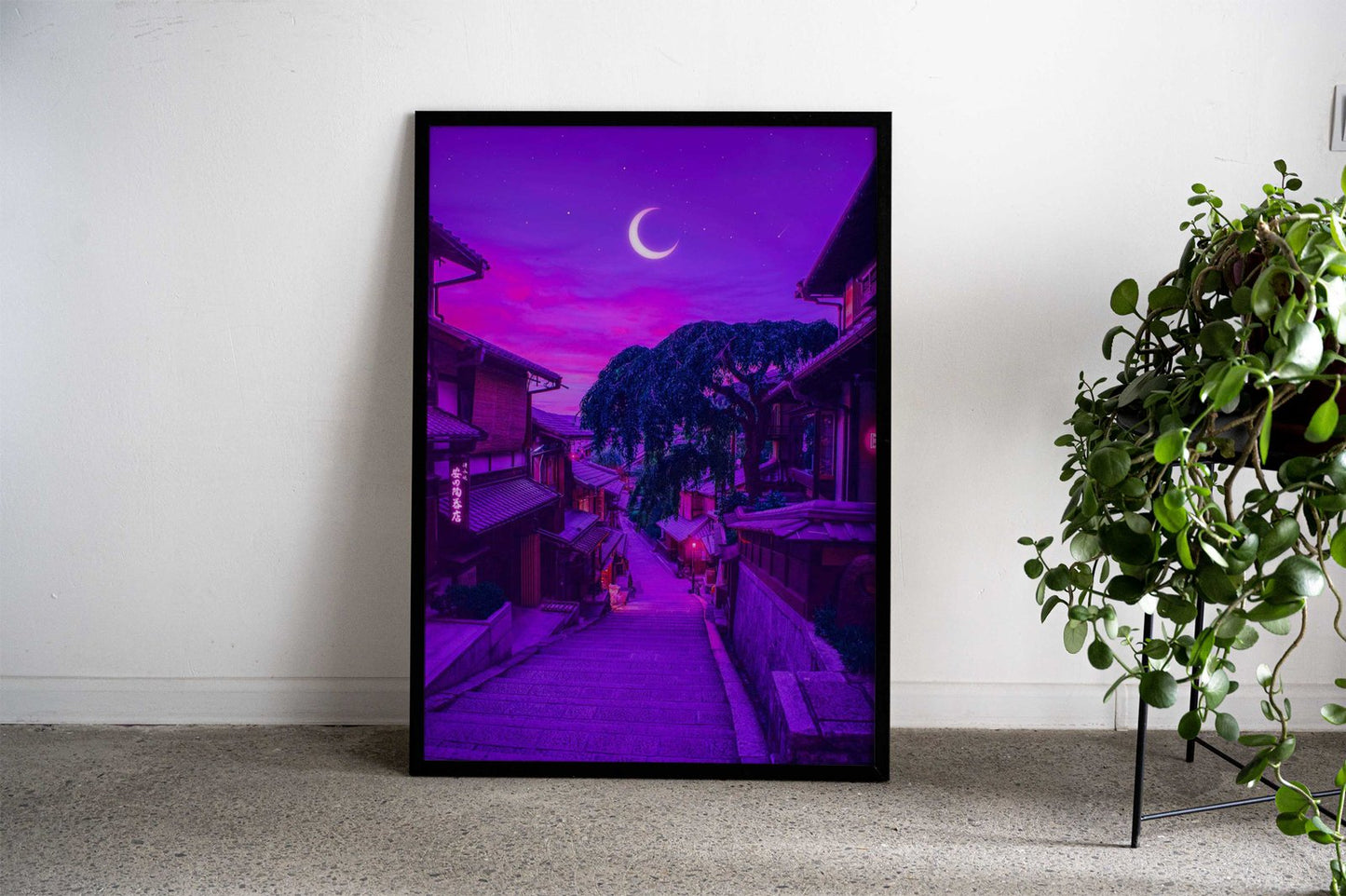 Magical Kyoto Night Asian Style Poster | Wall Art for Home & Office | High-Quality Print - High-Quality Visual Display