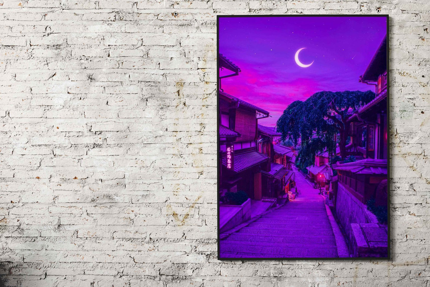 Magical Kyoto Night Asian Style Poster | Wall Art for Home & Office | High-Quality Print - High-Quality Visual Display