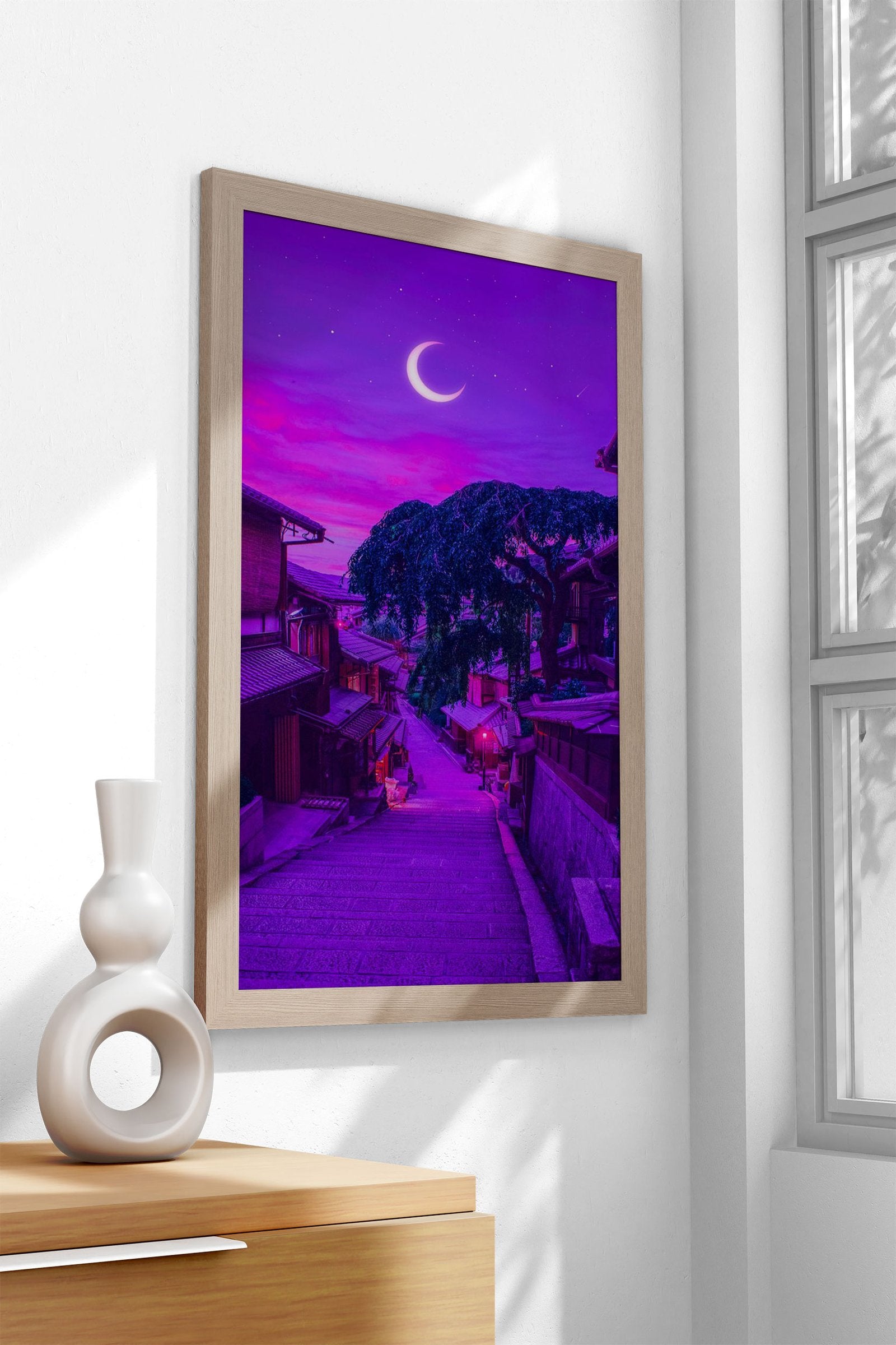 Magical Kyoto Night Asian Style Poster | Wall Art for Home & Office | High-Quality Print - High-Quality Visual Display