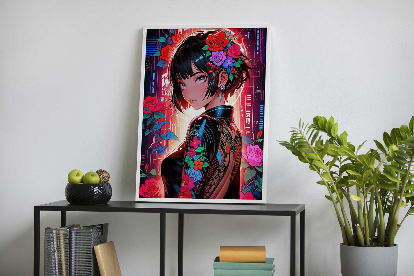 Magical Samurai Girl Asian Style Poster | Wall Art for Home & Office | High-Quality Print - High-Quality Visual Display