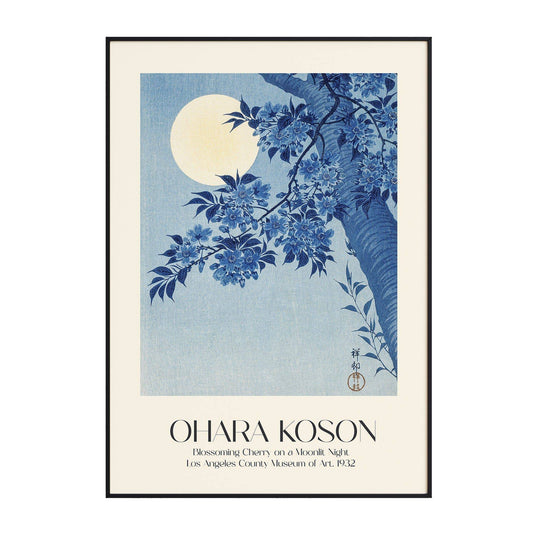 Ohara Koson - Blossoming Cherry on a Moonlit Night