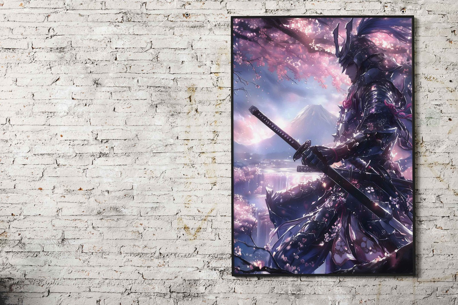Majestic Blossom Samurai Asian Style Poster | Wall Art for Home & Office | High-Quality Print - High-Quality Visual Display