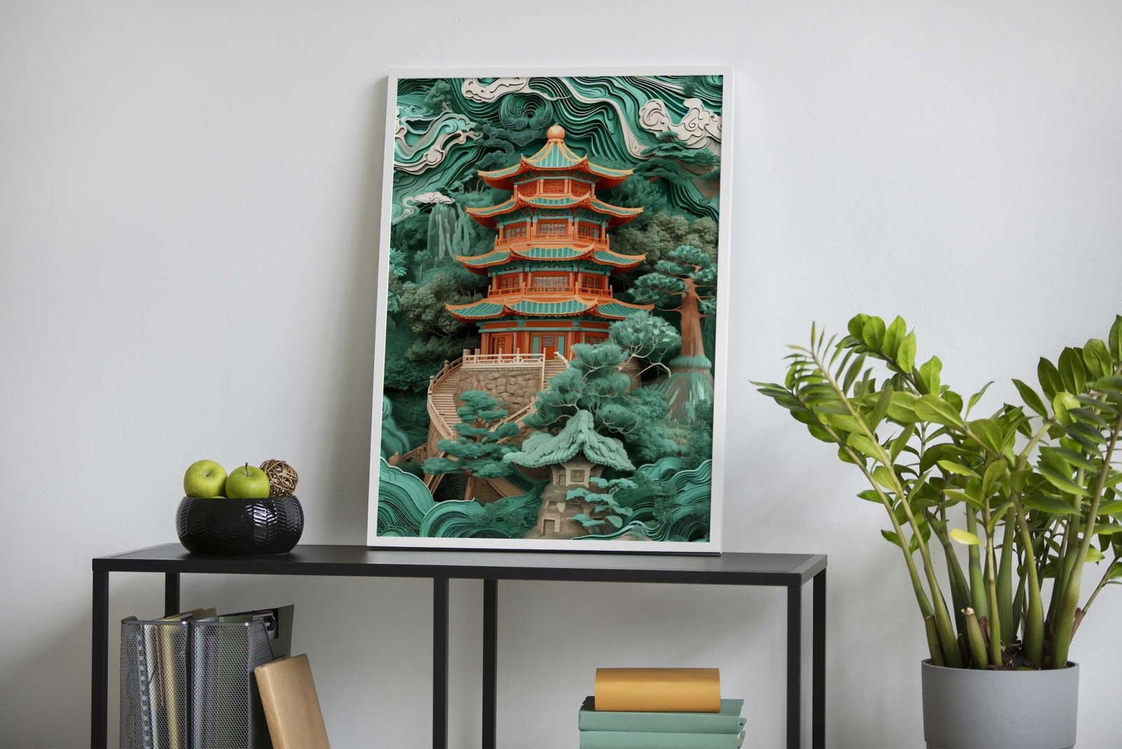 Majestic Chinese pagoda Asian Style Poster | Wall Art for Home & Office | High-Quality Print - High-Quality Visual Display