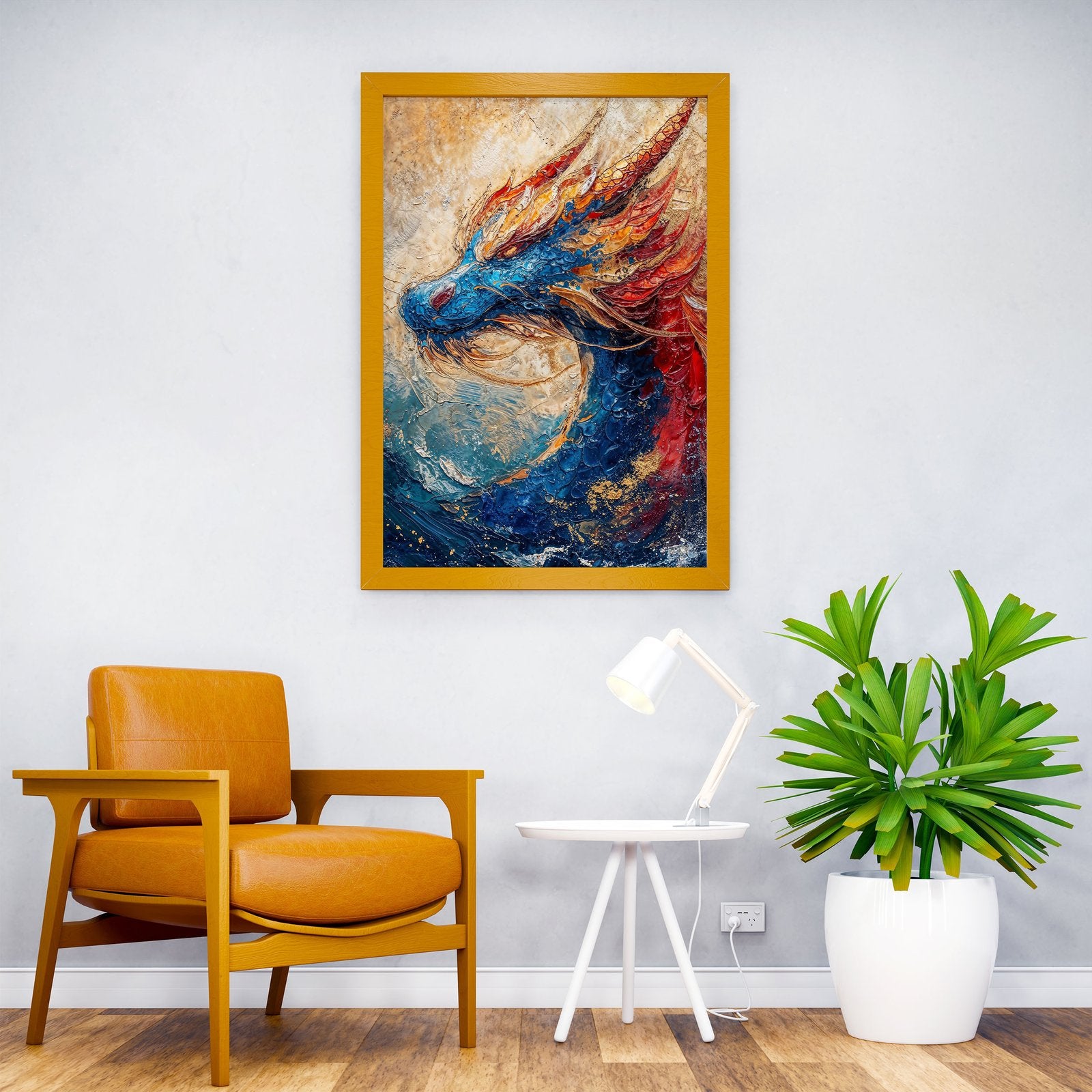 Majestic Dragon Asian Style Poster | Wall Art for Home & Office | High-Quality Print - High-Quality Visual Display