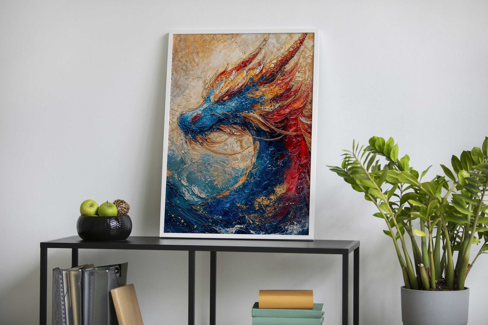 Majestic Dragon Asian Style Poster | Wall Art for Home & Office | High-Quality Print - High-Quality Visual Display