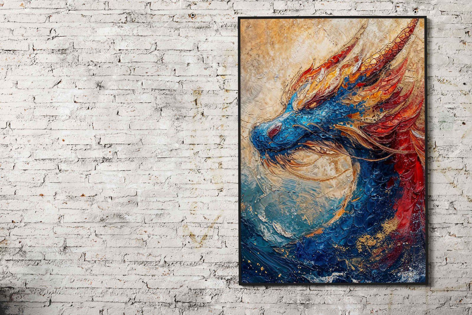 Majestic Dragon Asian Style Poster | Wall Art for Home & Office | High-Quality Print - High-Quality Visual Display