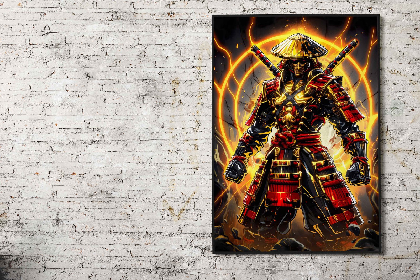 Majestic Golden Samurai Asian Style Poster | Wall Art for Home & Office | High-Quality Print - High-Quality Visual Display