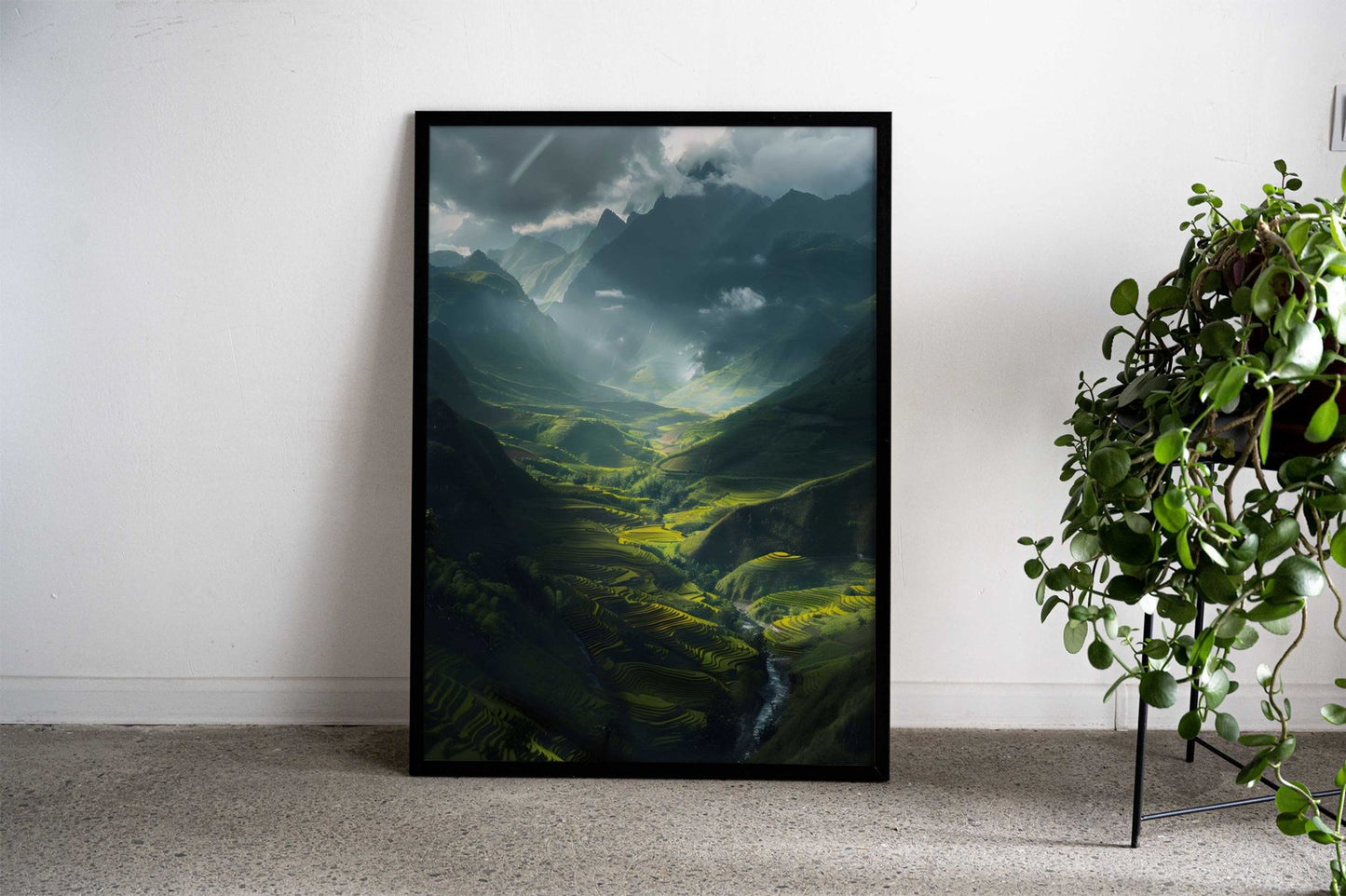 Majestic Rice Terraces Asian Style Poster | Wall Art for Home & Office | High-Quality Print - High-Quality Visual Display