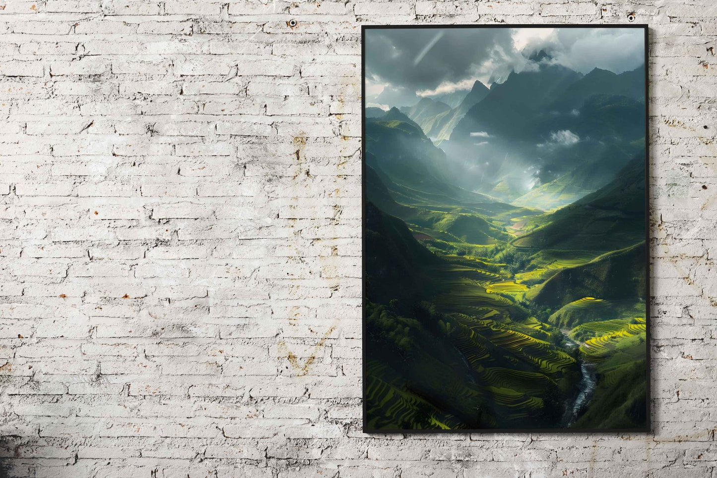 Majestic Rice Terraces Asian Style Poster | Wall Art for Home & Office | High-Quality Print - High-Quality Visual Display
