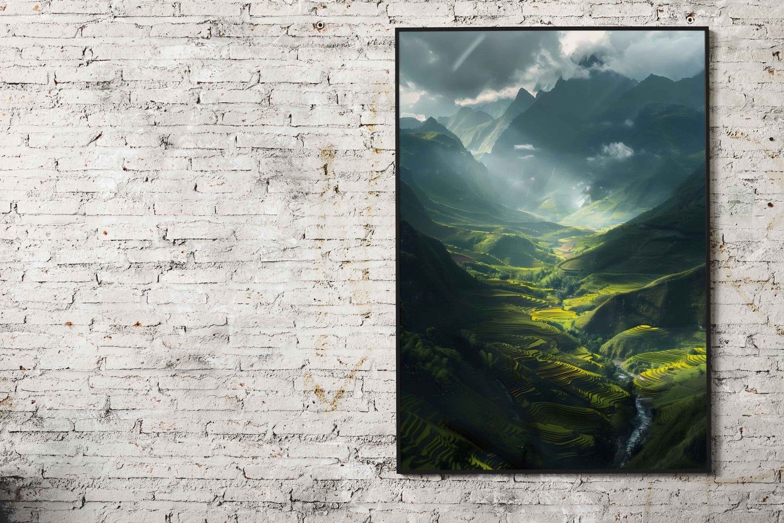Majestic Rice Terraces Asian Style Poster | Wall Art for Home & Office | High-Quality Print - High-Quality Visual Display