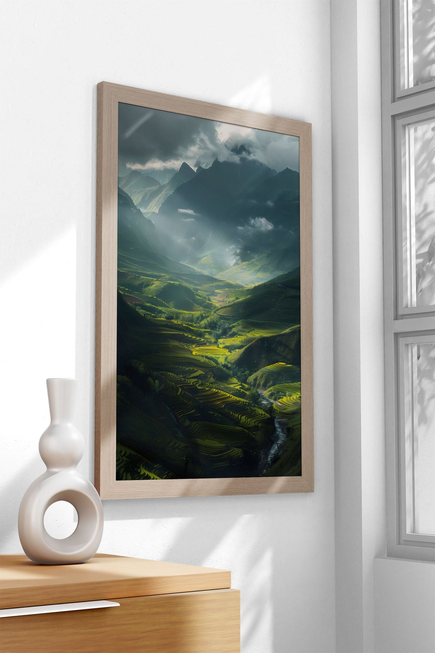 Majestic Rice Terraces Asian Style Poster | Wall Art for Home & Office | High-Quality Print - High-Quality Visual Display
