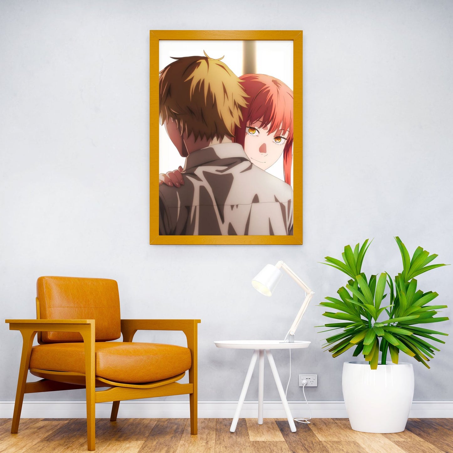 Makima & Denji Asian Style Poster | Wall Art for Home & Office | High-Quality Print - High-Quality Visual Display