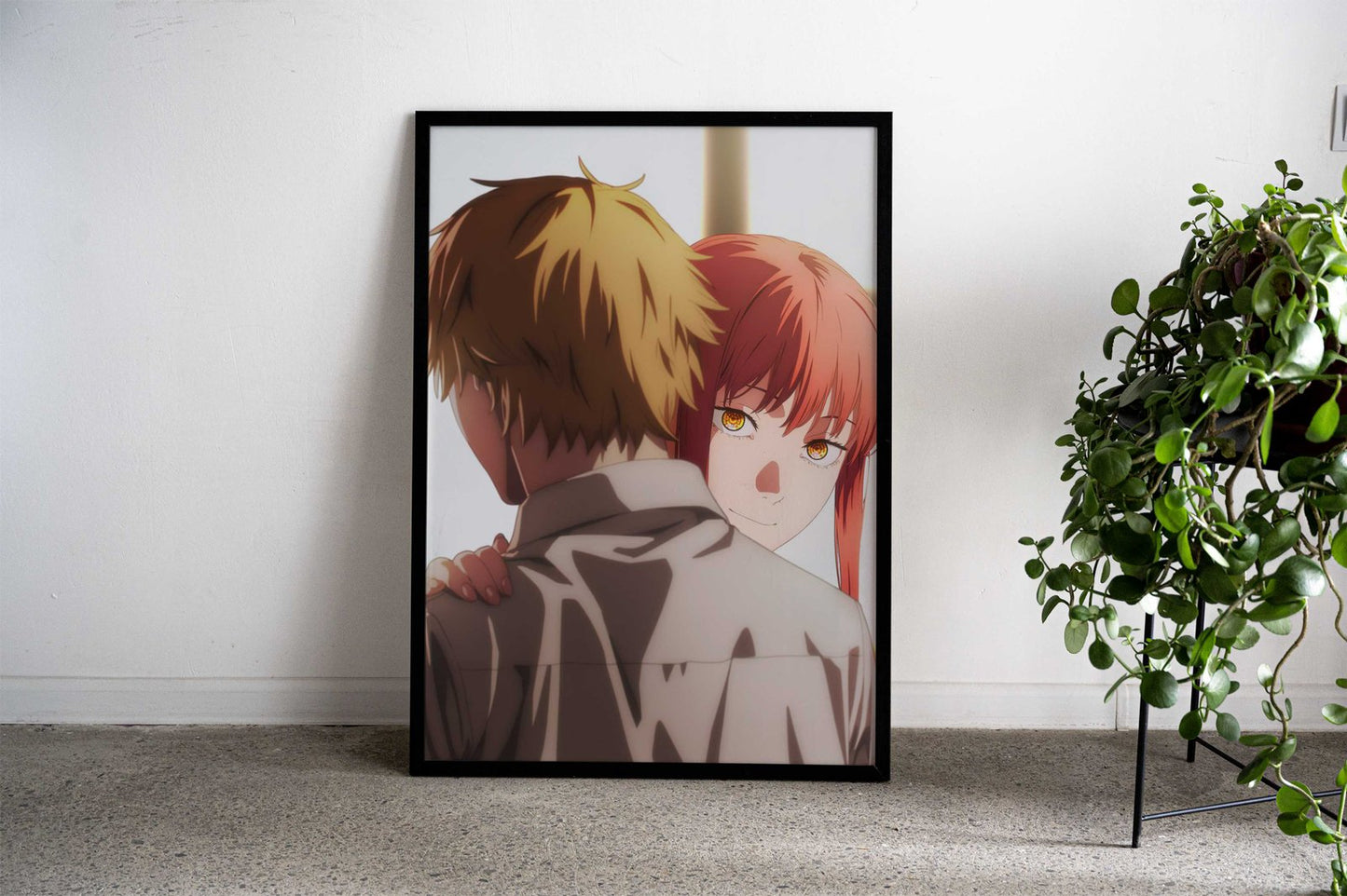 Makima & Denji Asian Style Poster | Wall Art for Home & Office | High-Quality Print - High-Quality Visual Display