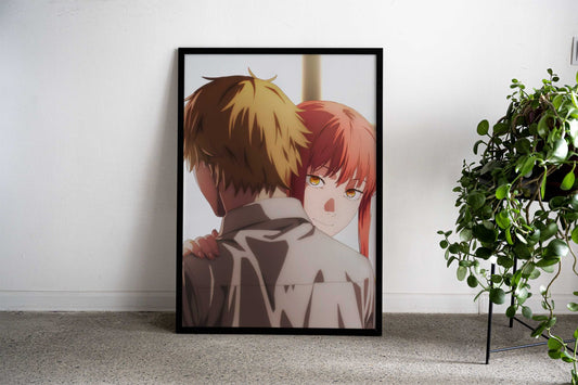 Makima & Denji Asian Style Poster | Wall Art for Home & Office | High-Quality Print - High-Quality Visual Display