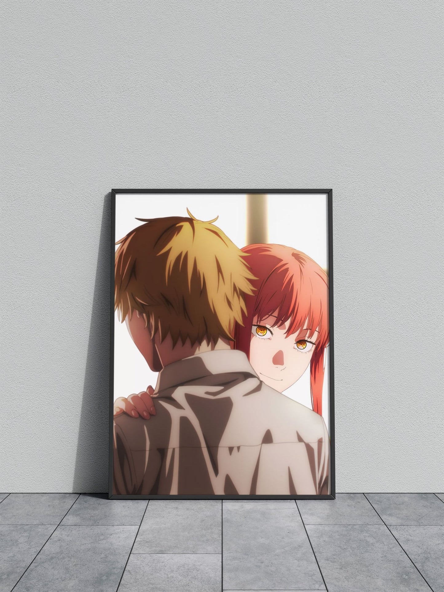 Makima & Denji Asian Style Poster | Wall Art for Home & Office | High-Quality Print - High-Quality Visual Display
