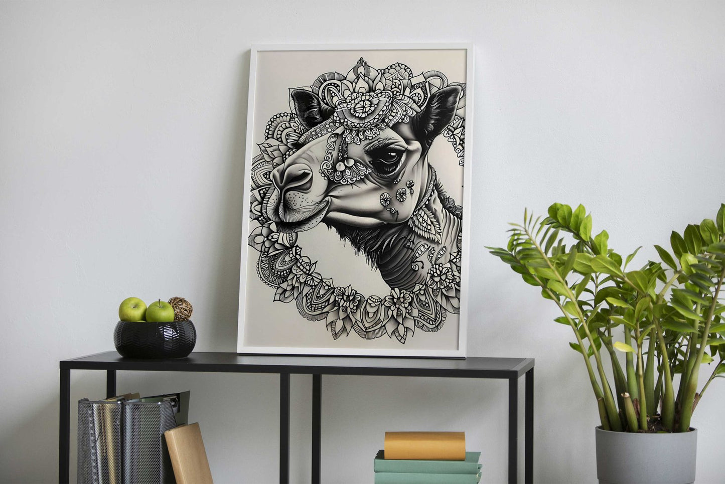 Mandala Camel Asian Style Poster | Wall Art for Home & Office | High-Quality Print - High-Quality Visual Display