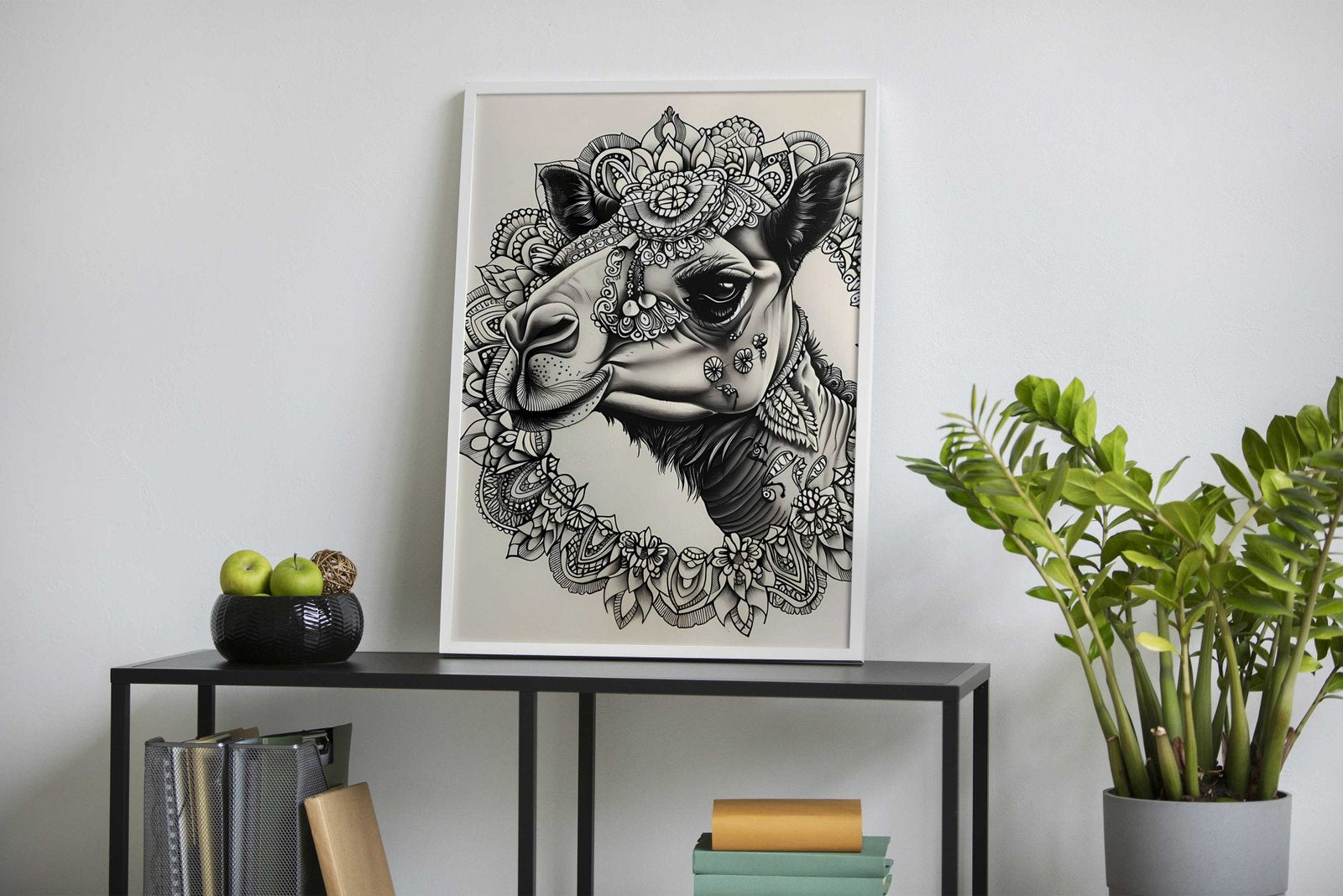 Mandala Camel Asian Style Poster | Wall Art for Home & Office | High-Quality Print - High-Quality Visual Display
