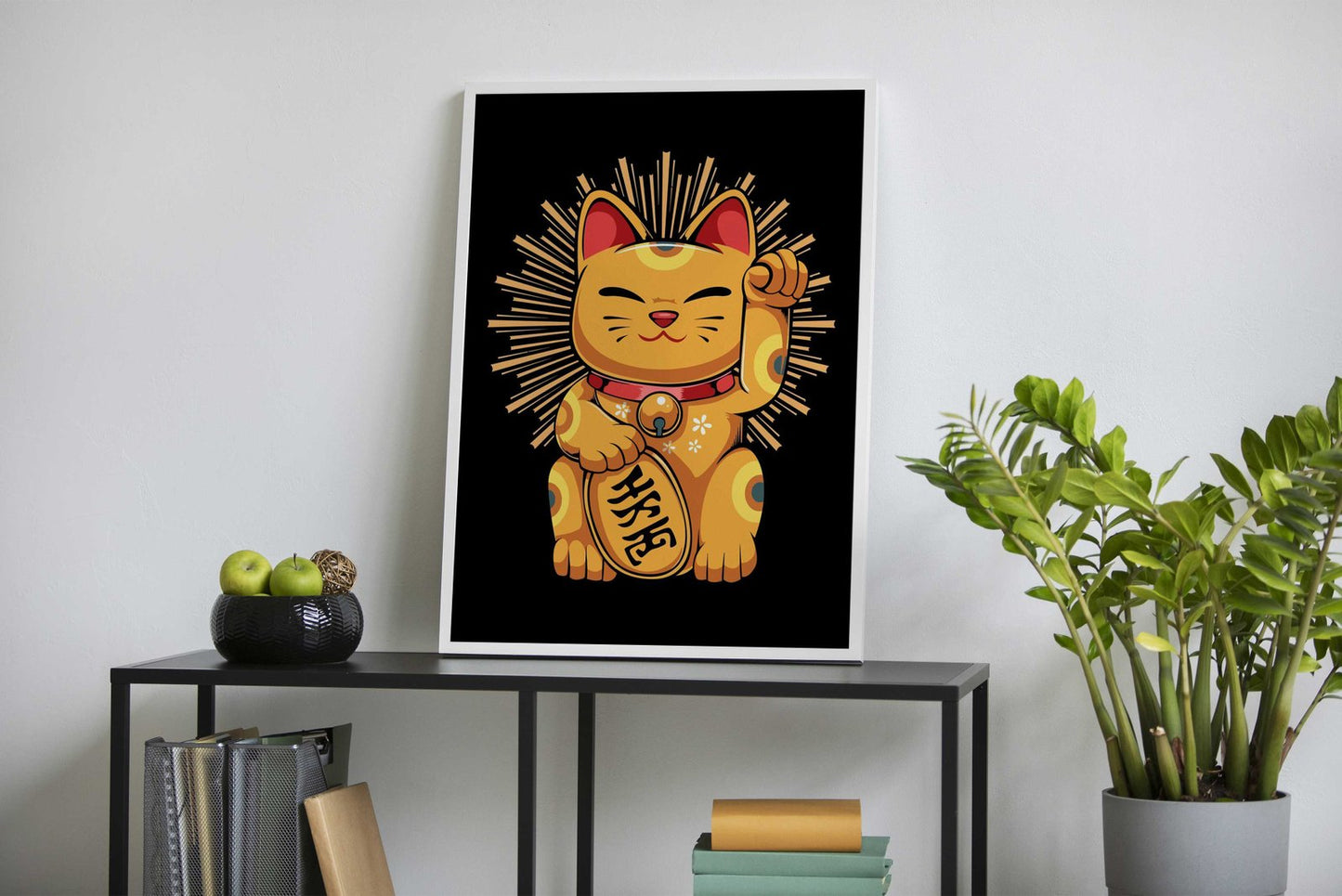 Maneki Lucky Cat Asian Style Poster | Wall Art for Home & Office | High-Quality Print - High-Quality Visual Display