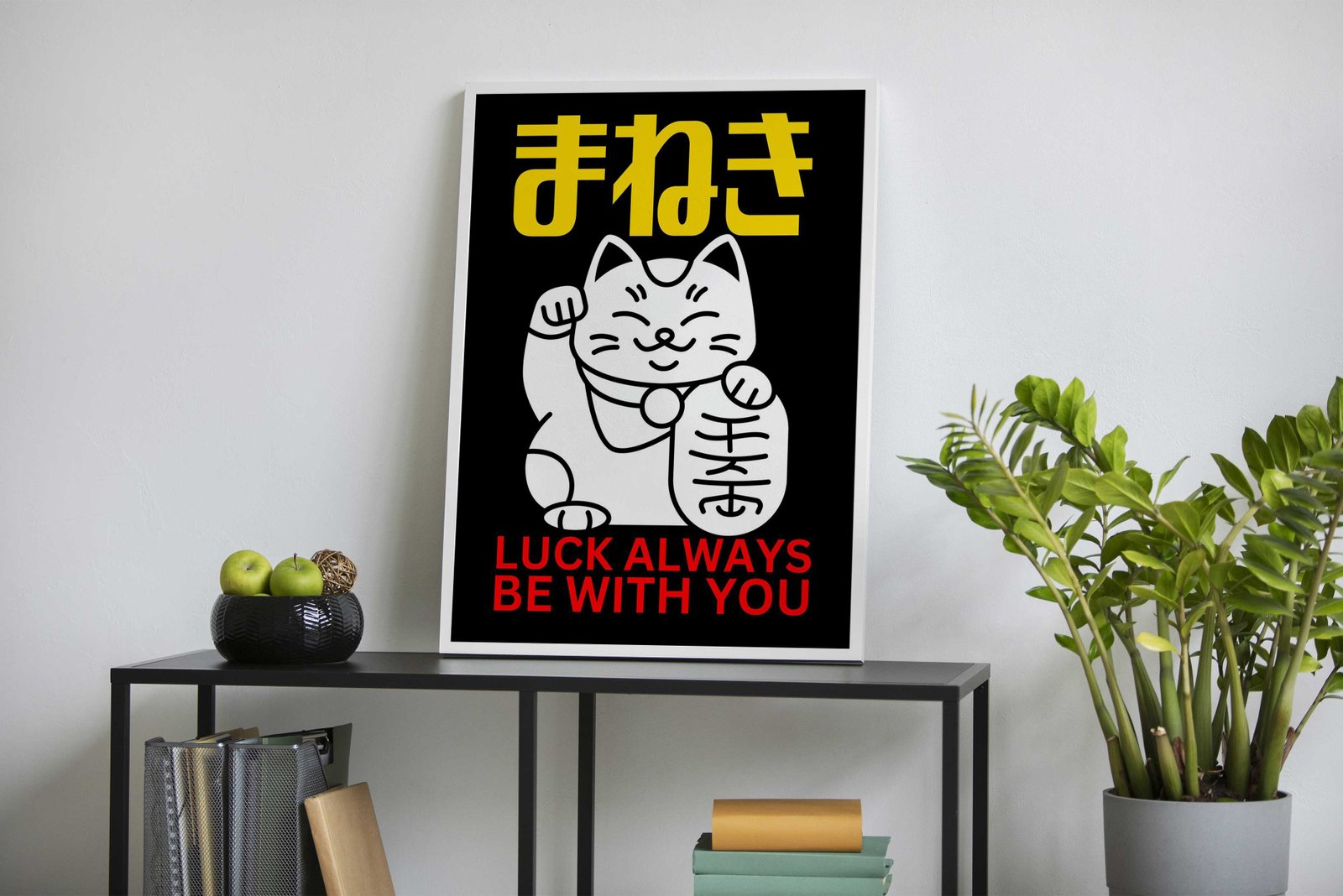 Maneki Neko JAPANESE CAT Asian Style Poster | Wall Art for Home & Office | High-Quality Print - High-Quality Visual Display