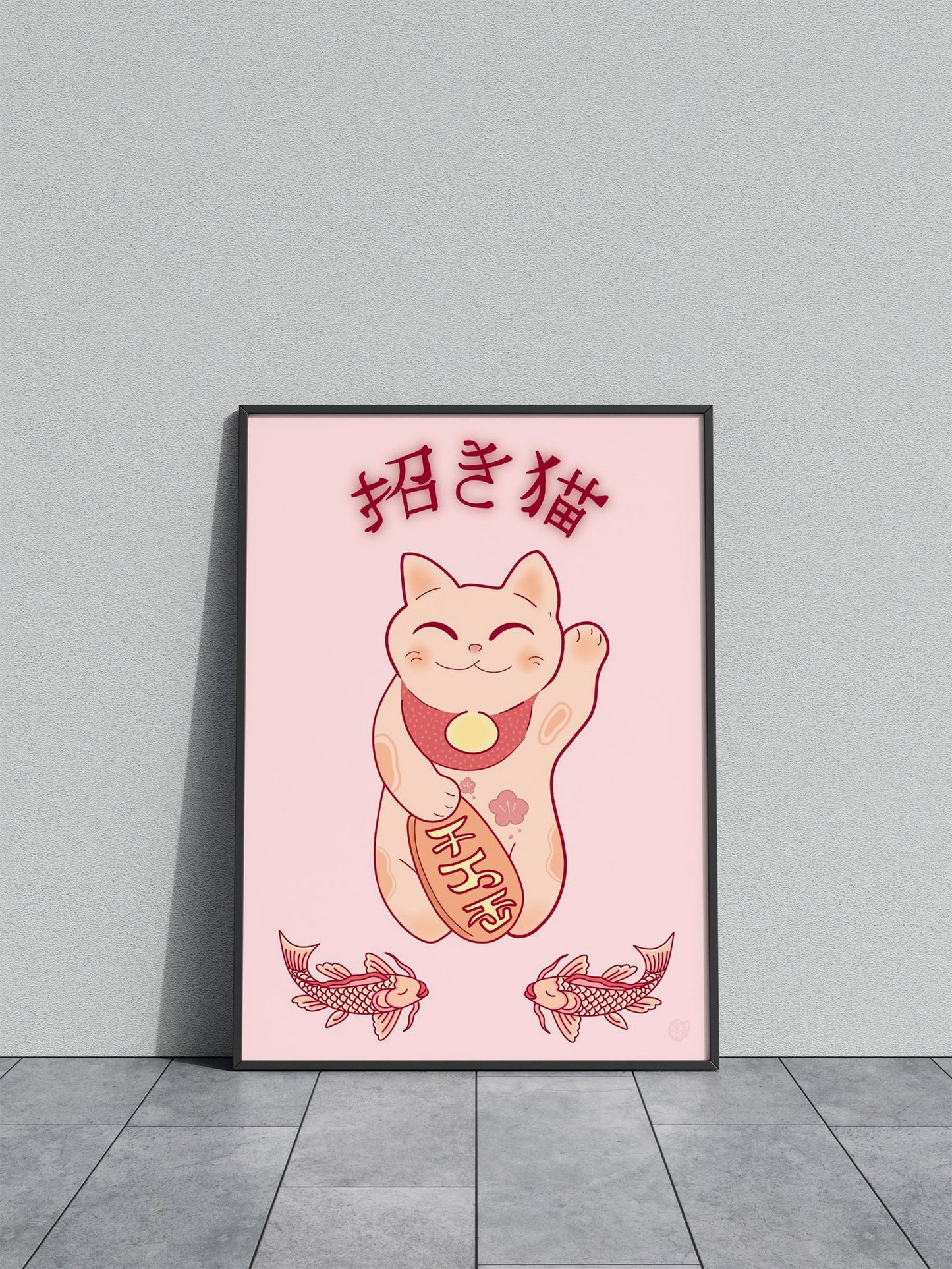 Maneki Neko Japan Asian Style Poster | Wall Art for Home & Office | High-Quality Print - High-Quality Visual Display