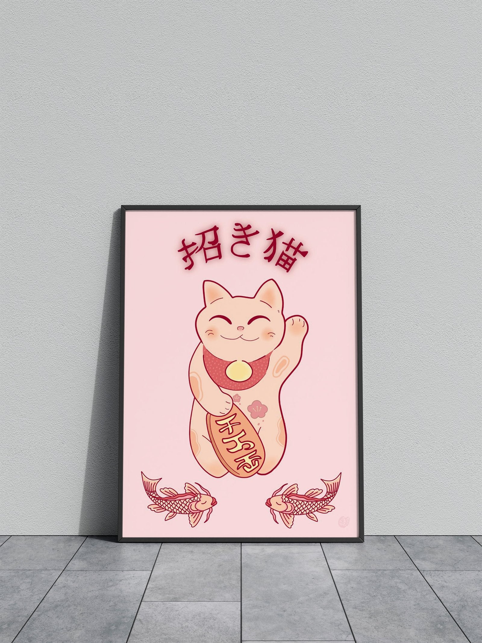 Maneki Neko Japan Asian Style Poster | Wall Art for Home & Office | High-Quality Print - High-Quality Visual Display