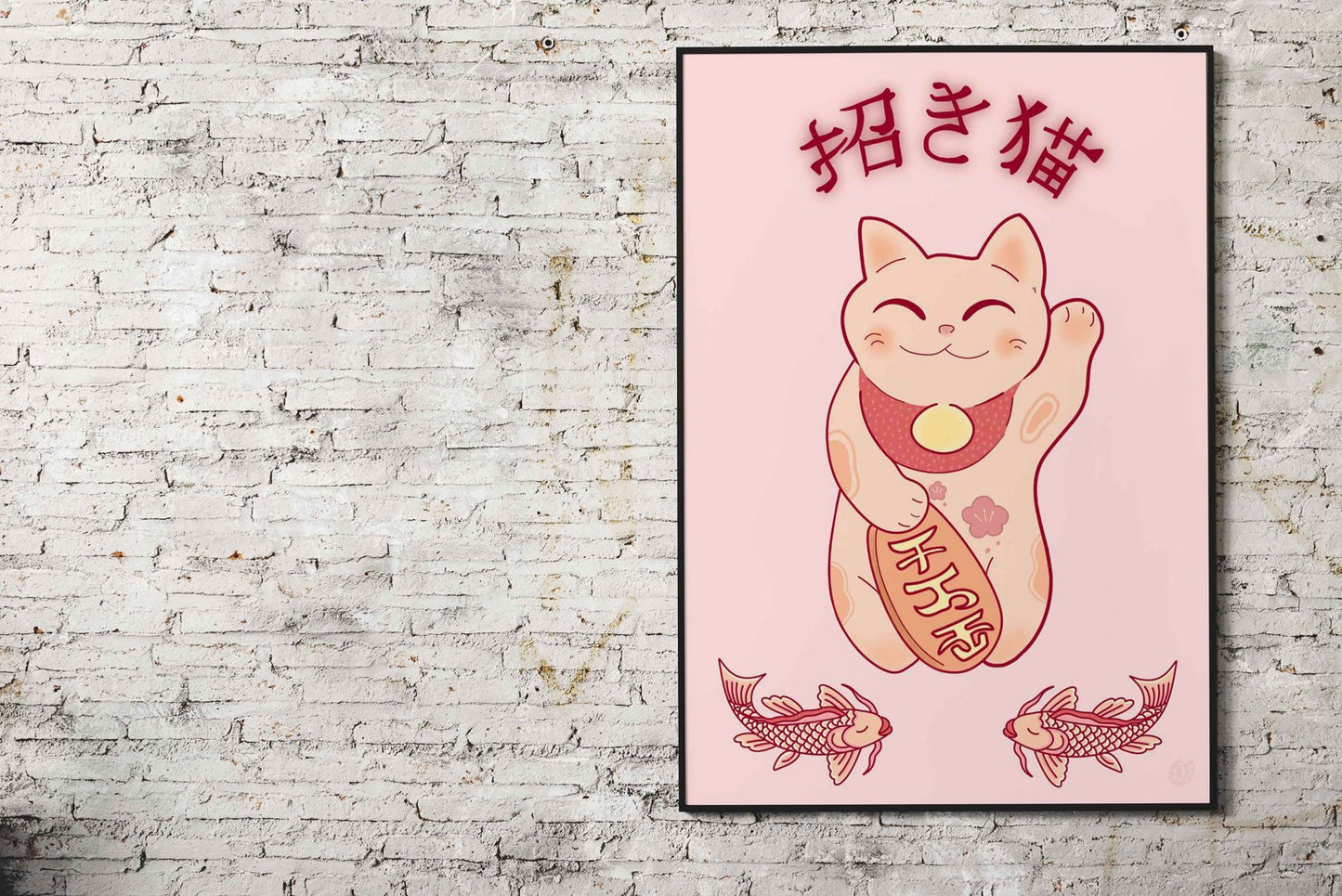 Maneki Neko Japan Asian Style Poster | Wall Art for Home & Office | High-Quality Print - High-Quality Visual Display