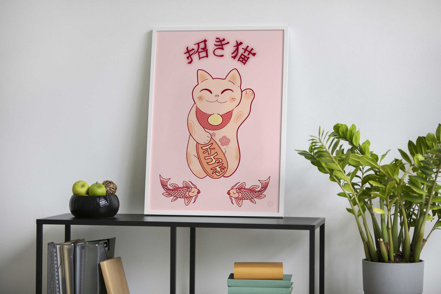 Maneki Neko Japan Asian Style Poster | Wall Art for Home & Office | High-Quality Print - High-Quality Visual Display
