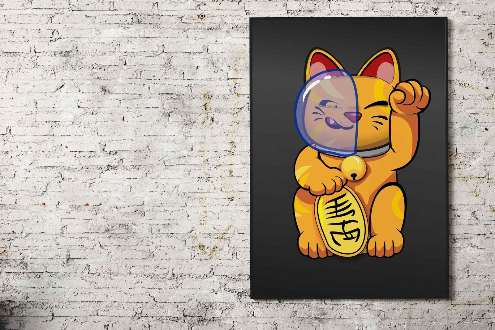 Maneki Neko Lucky Cat Asian Style Poster | Wall Art for Home & Office | High-Quality Print - High-Quality Visual Display